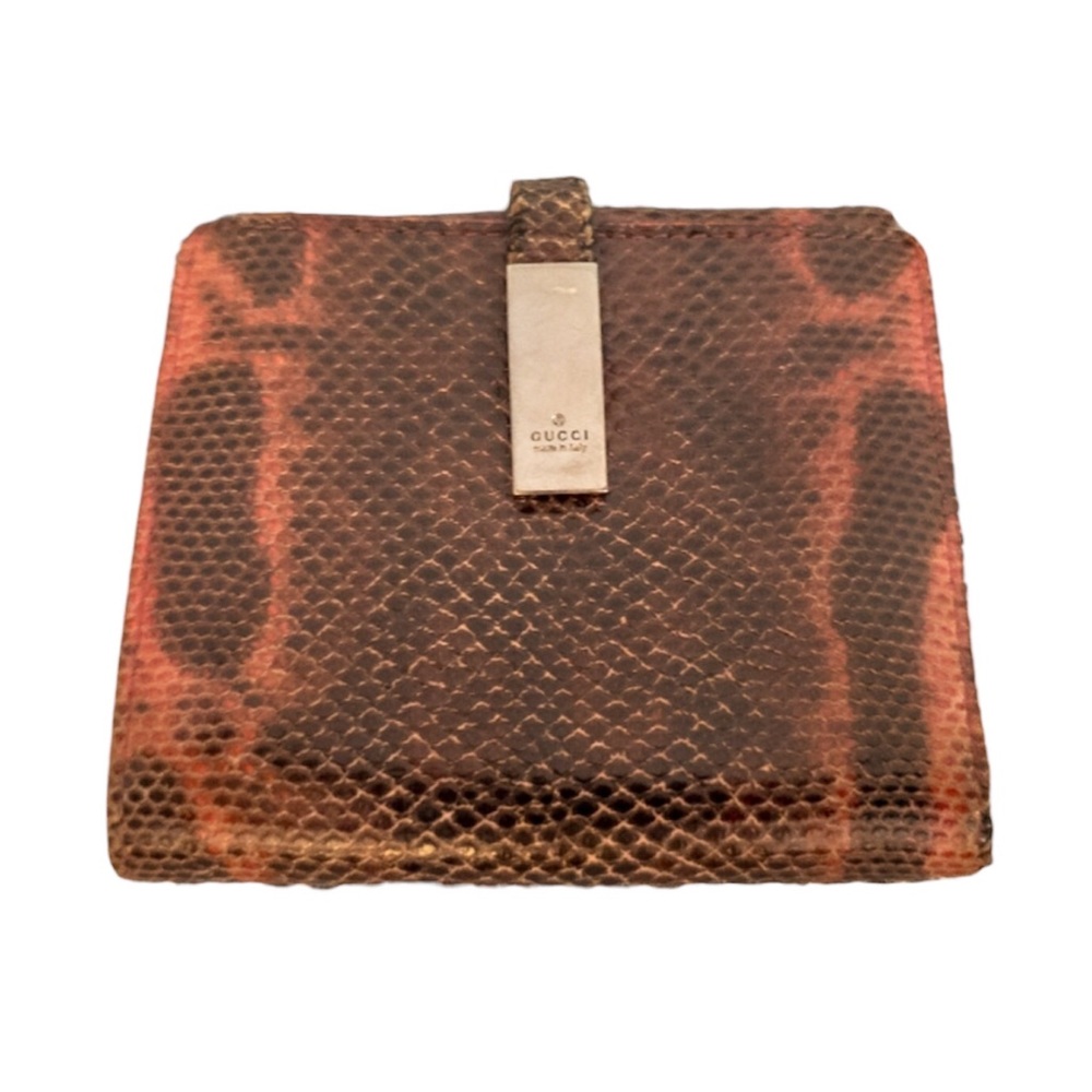 Gucci Python Bi-Fold Snakeskin Wallet